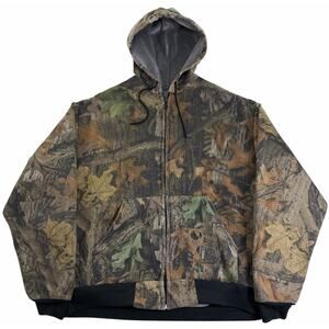 Berne Camoflauge Heritage Thermal Lined Hoodie Hunting Outdoors Men's Sweatshirt